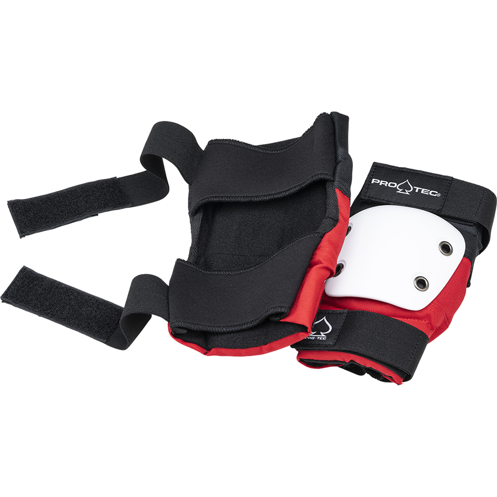 Street Elbow Pads - Red/White/Black